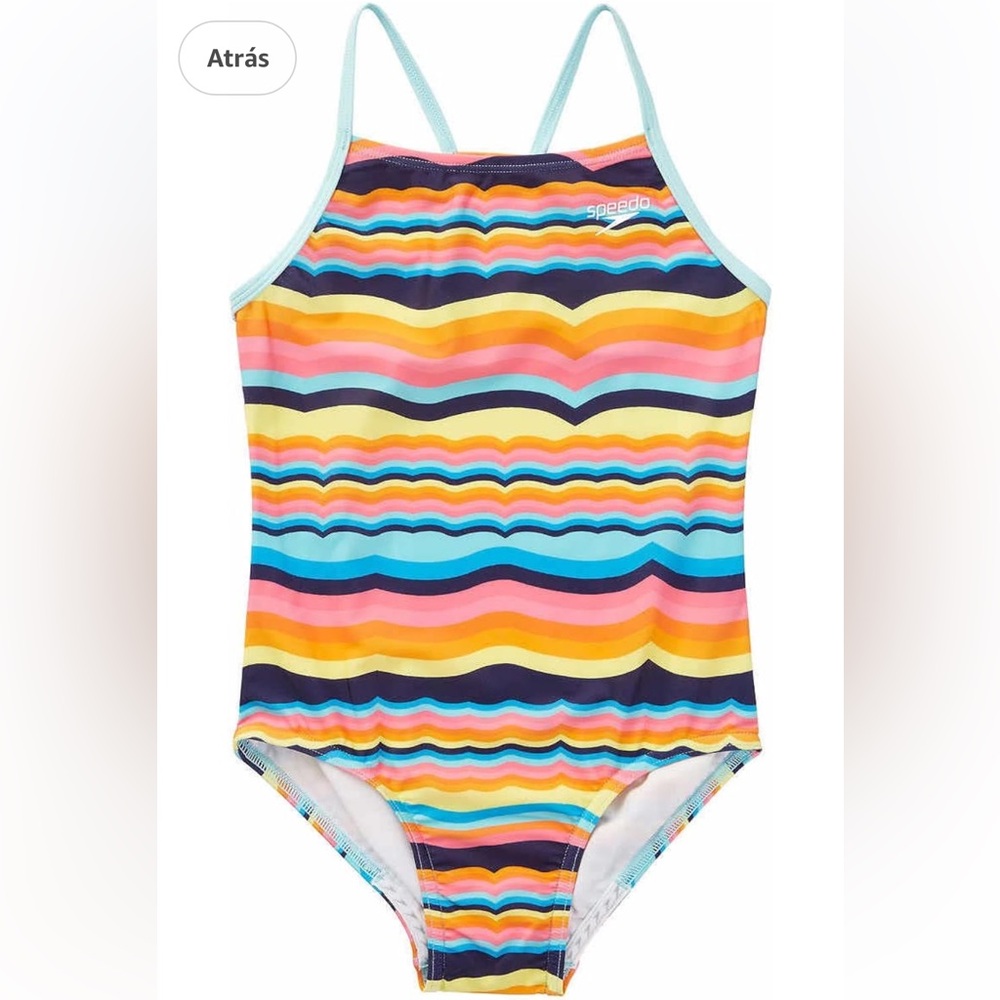 Speedo youth, girls, thin strap one piece swimsuit size XL 16. NWT.